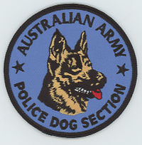 FOREIGN,AUSTRALIA,AUSTRALIAN ARMY POLICE K-9 1
